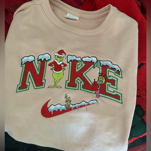 Grinch Embroidery Sweater